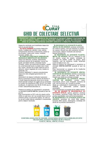 Ghid de colectare selectivă